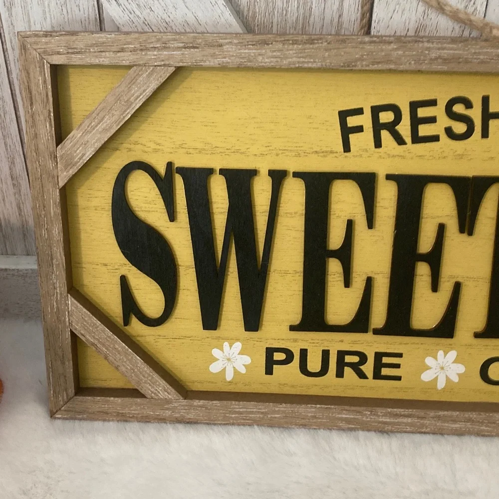 Yellow Sweet Honey Sign